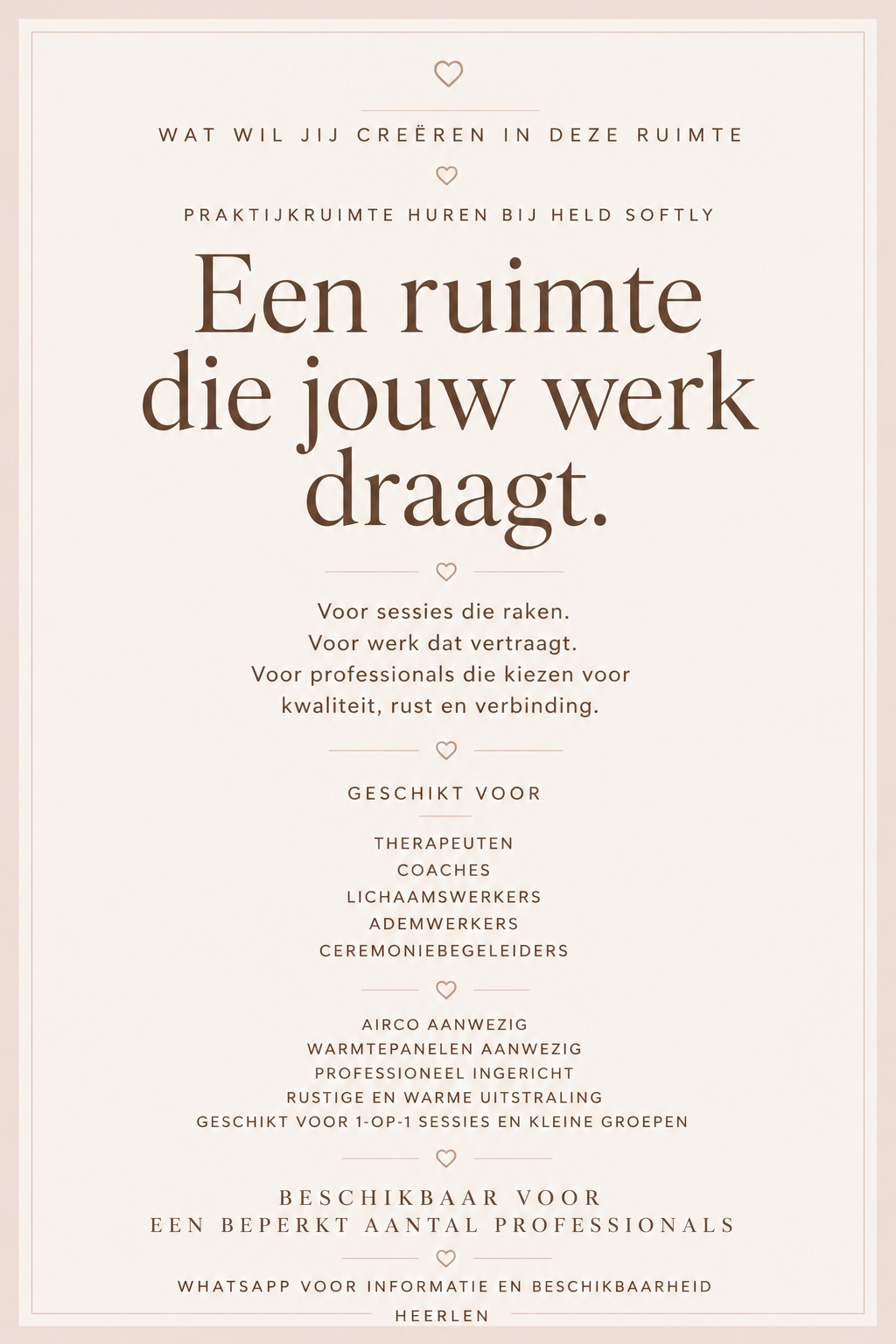 Voor professionals die werken vanuit aandacht, aanwezigheid en verbinding.